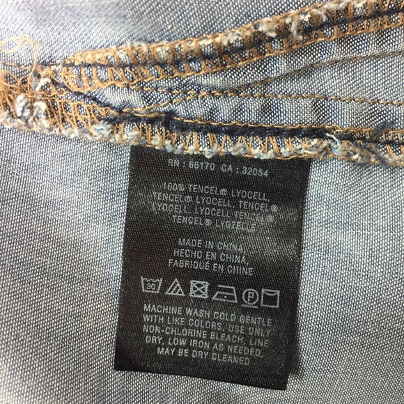 Anthropologie Chambray Button Down Shirt - Picture 8 of 10